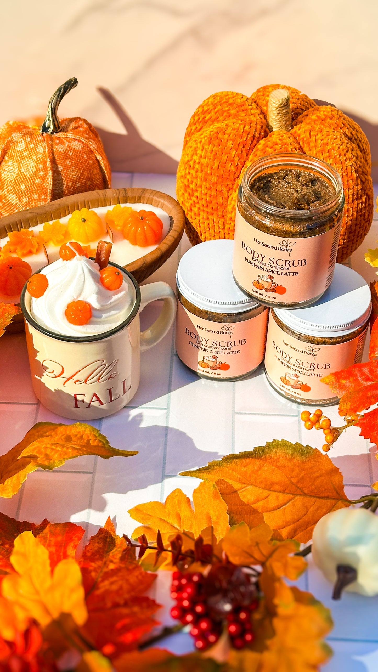 🎃 PUMPKIN SPICE LATTE BODY SCRUB ☕🍁