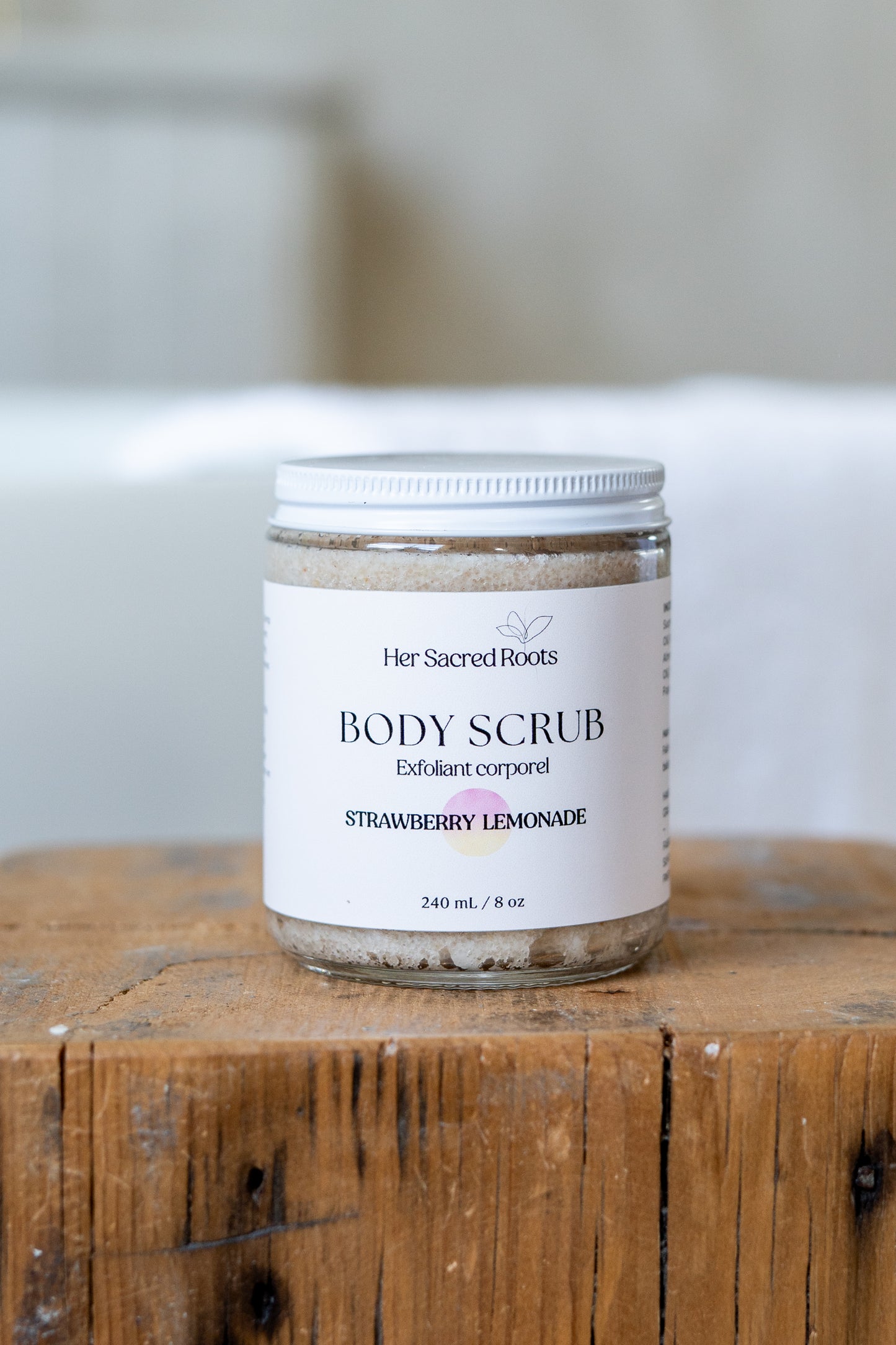 LIMITED EDITION: Strawberry Lemon Tallow Scrub 8oz