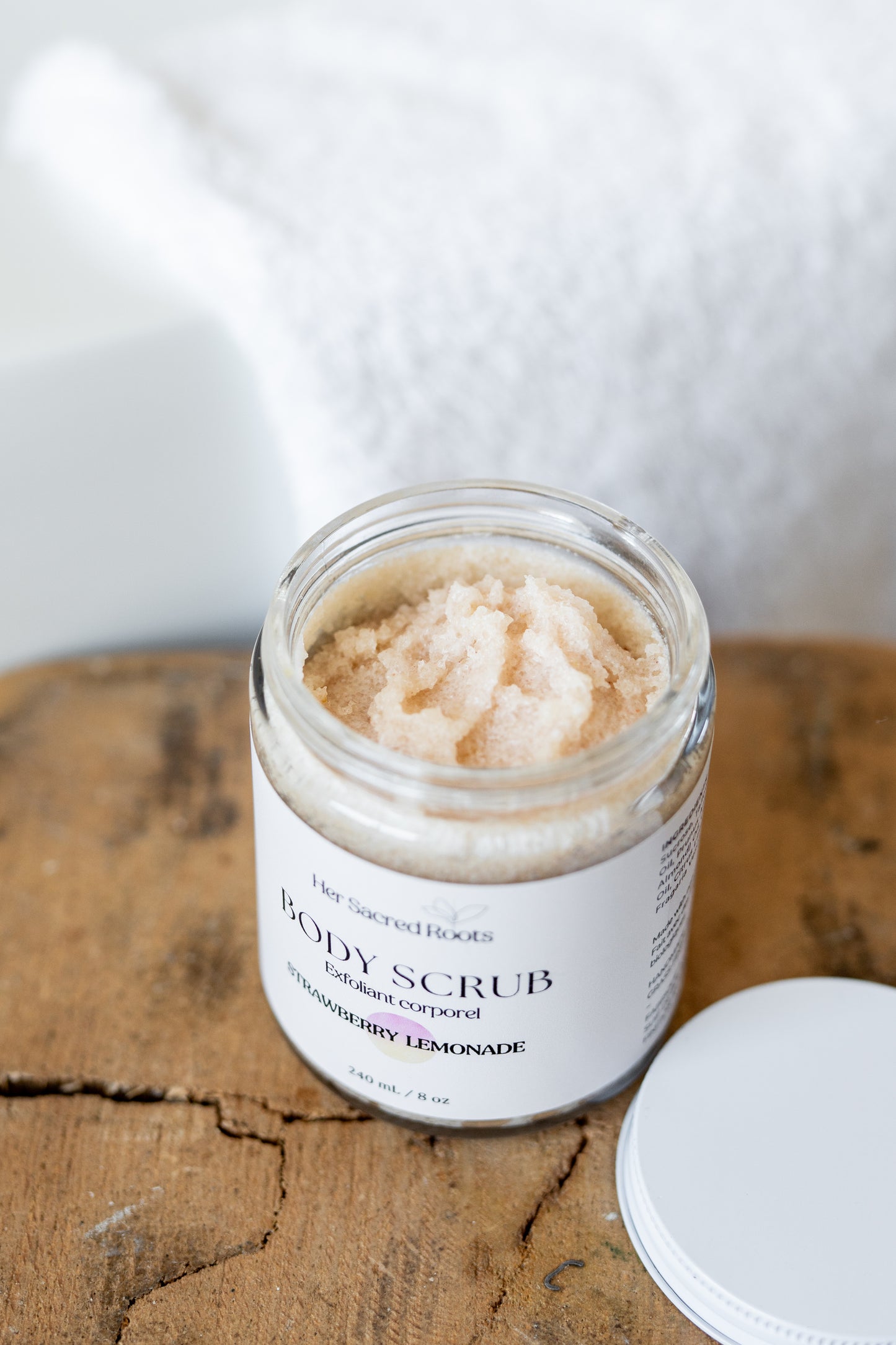 LIMITED EDITION: Strawberry Lemon Tallow Scrub 8oz