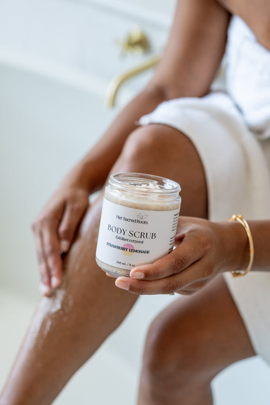 LIMITED EDITION: Strawberry Lemon Tallow Scrub 8oz
