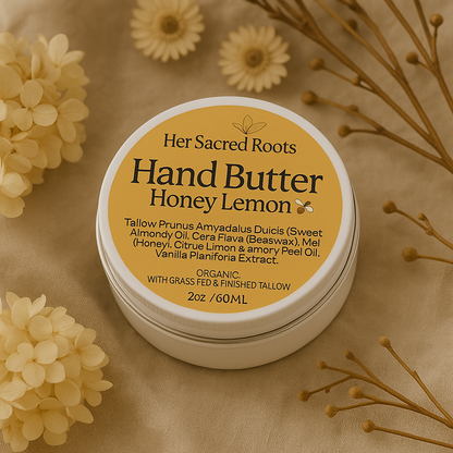 Tallow Hand Butter ~ Honey Lemon 🍯 60ML