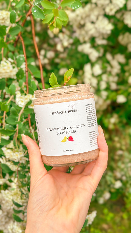 LIMITED EDITION: Strawberry Lemon Tallow Scrub 8oz